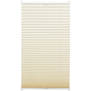 Gardinia EasyFix Plissee, elfenbeinfarben, 90x210 cm. Sicht- und Sonnenschutz für Fenster.