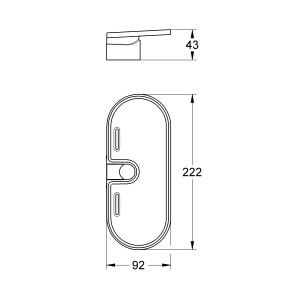 Grohe QuickFix Seifenschale Vitalio Universal, Acryl, Maße