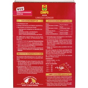 Compo Rosen Langzeit-Dünger 2 kg für üppige Blütenpracht und gesunde Pflanzen.