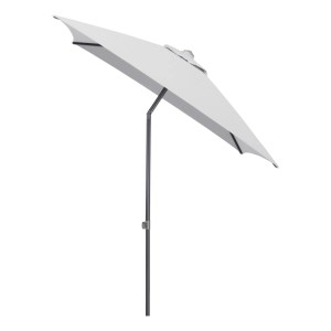 Kettler Stockschirm Easy Push, 200x200 cm, anthrazit-grau. Marktschirm mit Neigungsverstellung.