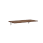 okwish Klapptisch mit MDF Wandmontage Küche Home Office 114x56x18cm Braun