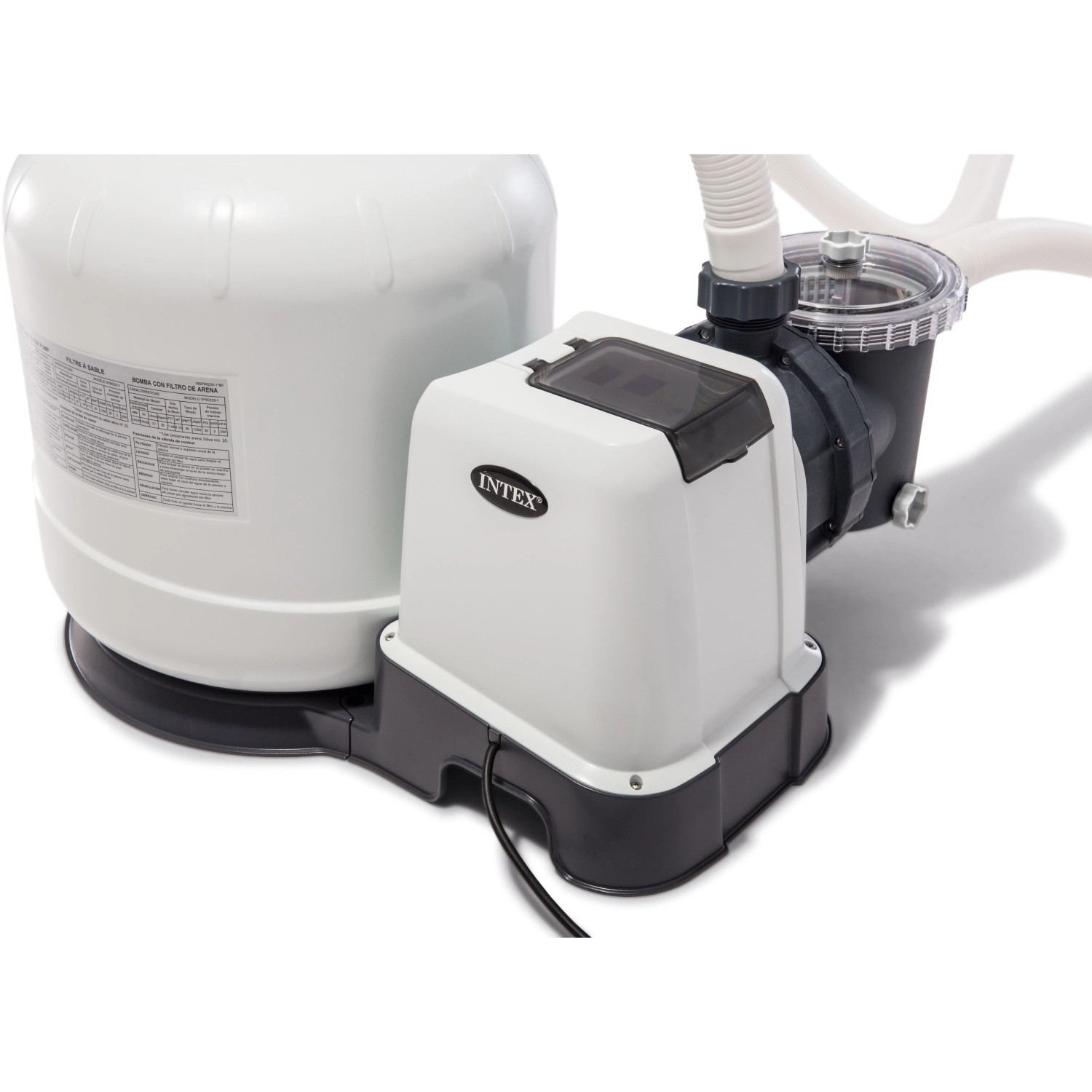 Intex Krystal Clear Sandfilteranlage SX2800, 8.000 l/h Umwälzleistung für Pools.