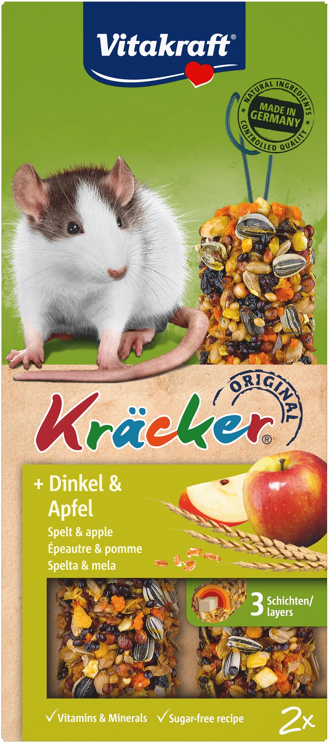 Vitakraft Kräcker® Dinkel und Apfel für Ratten 2 Stück kaufen bei OBI