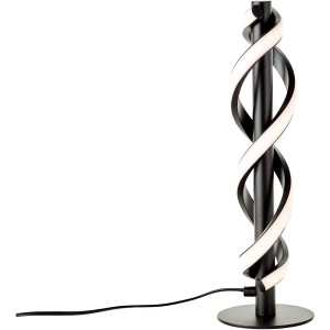 Moderne LED-Tischleuchte Amalie in Schwarz, 38 cm hoch, für stimmungsvolle Beleuchtung im Innenbereich.