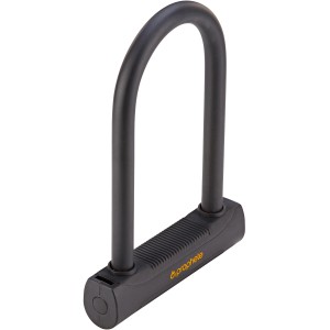 Schwarzes Prophete Bügelschloss 105x200 mm für Fahrräder.