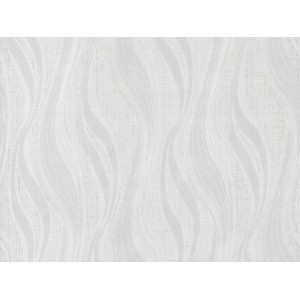 Weiße Vliestapete mit Wellenmuster für dekorative Akzente im Raum.
