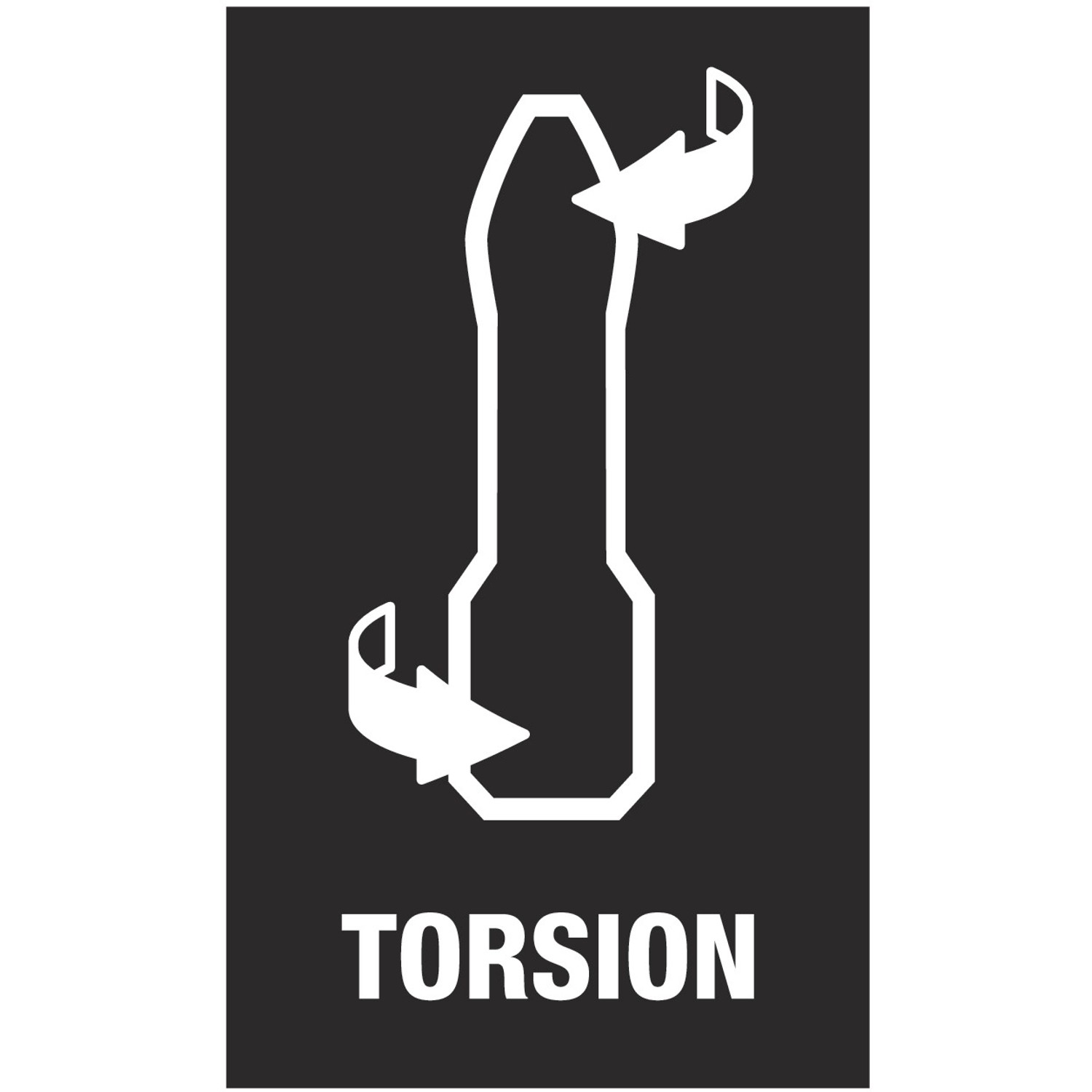 Symbol für Torsionsform der Bits im Wera Bit-Set, für längere Lebensdauer.