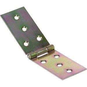 Gelb verzinktes Tischband, breit, 120x35mm, für bewegliche Verbindungen.