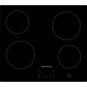Respekta Glaskeramikkochfeld für Herdset Diman, schwarzes Kochfeld mit 4 Kochzonen.
