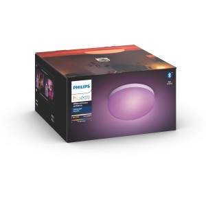 Verpackung der Philips Hue LED Deckenleuchte Flourish Weiß mit Bluetooth Funktion.