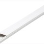 Weißer Kabelkanal, 30x15 mm, 2 m Länge, zur Kabelverlegung.