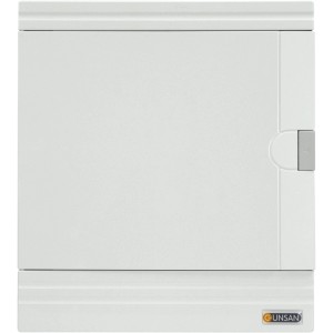 Weißer 2-reihiger Kleinverteiler Unterputz IP40 für 24 Module.