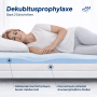 AM Qualitätsmatratze Dekubitus Prophylaxe 90x200 cm mit 2-Schicht-Kern und wasserdichtem Bezug.