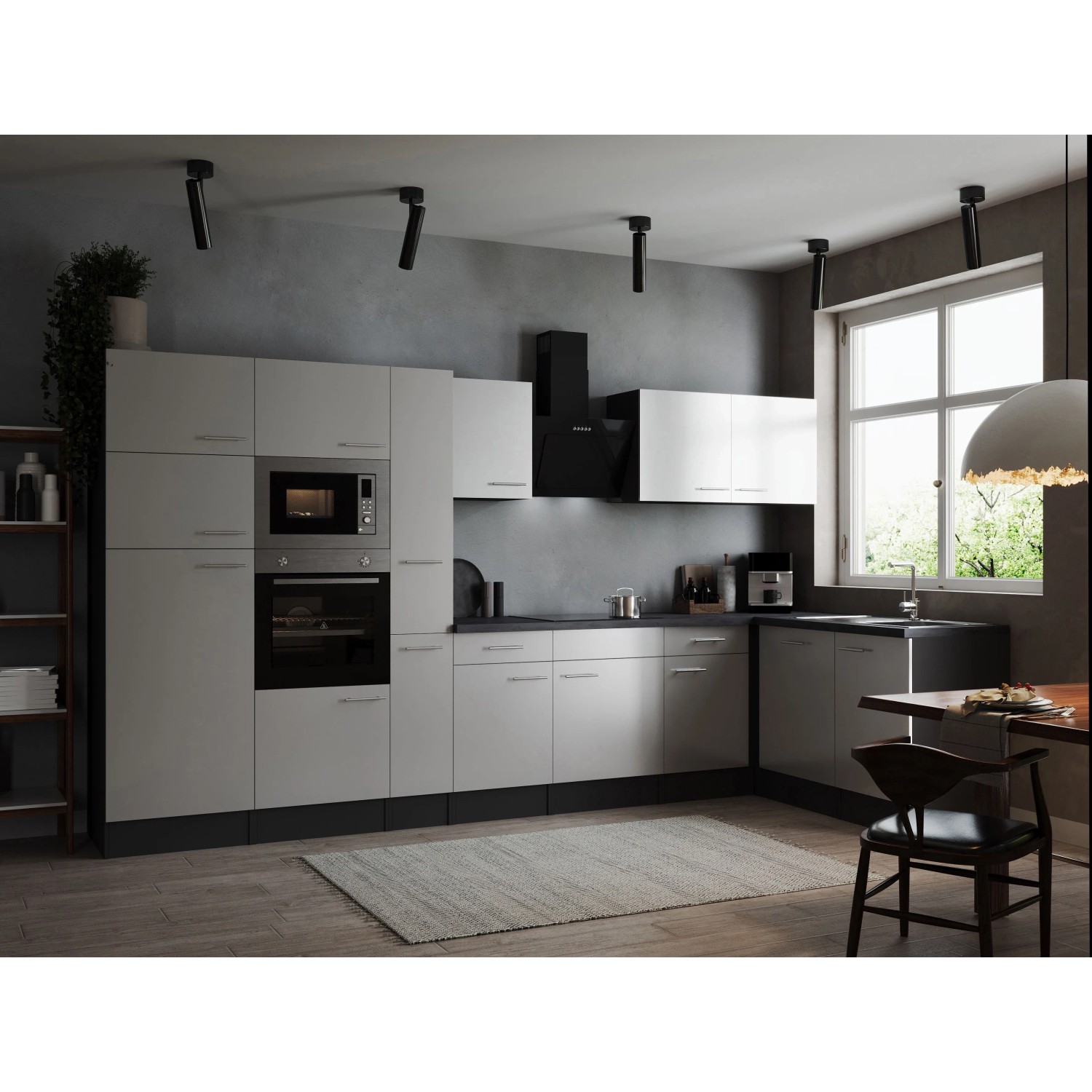 Respekta Winkelküche Oliver 370 cm Weiß_8