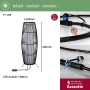 Paulmann LED-Lichtobjekt Basket, braun, 60 cm hoch, für Plug & Shine Außenbeleuchtungssysteme.