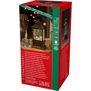 Konstsmide LED Schneelaterne Weihnachtsmarkt 1 LED Warmweiß