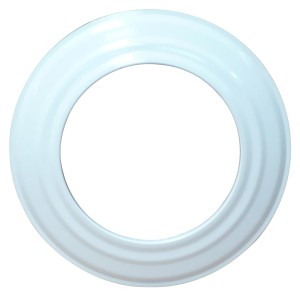 Bertrams Rosette 120 mm Weiß emailliert