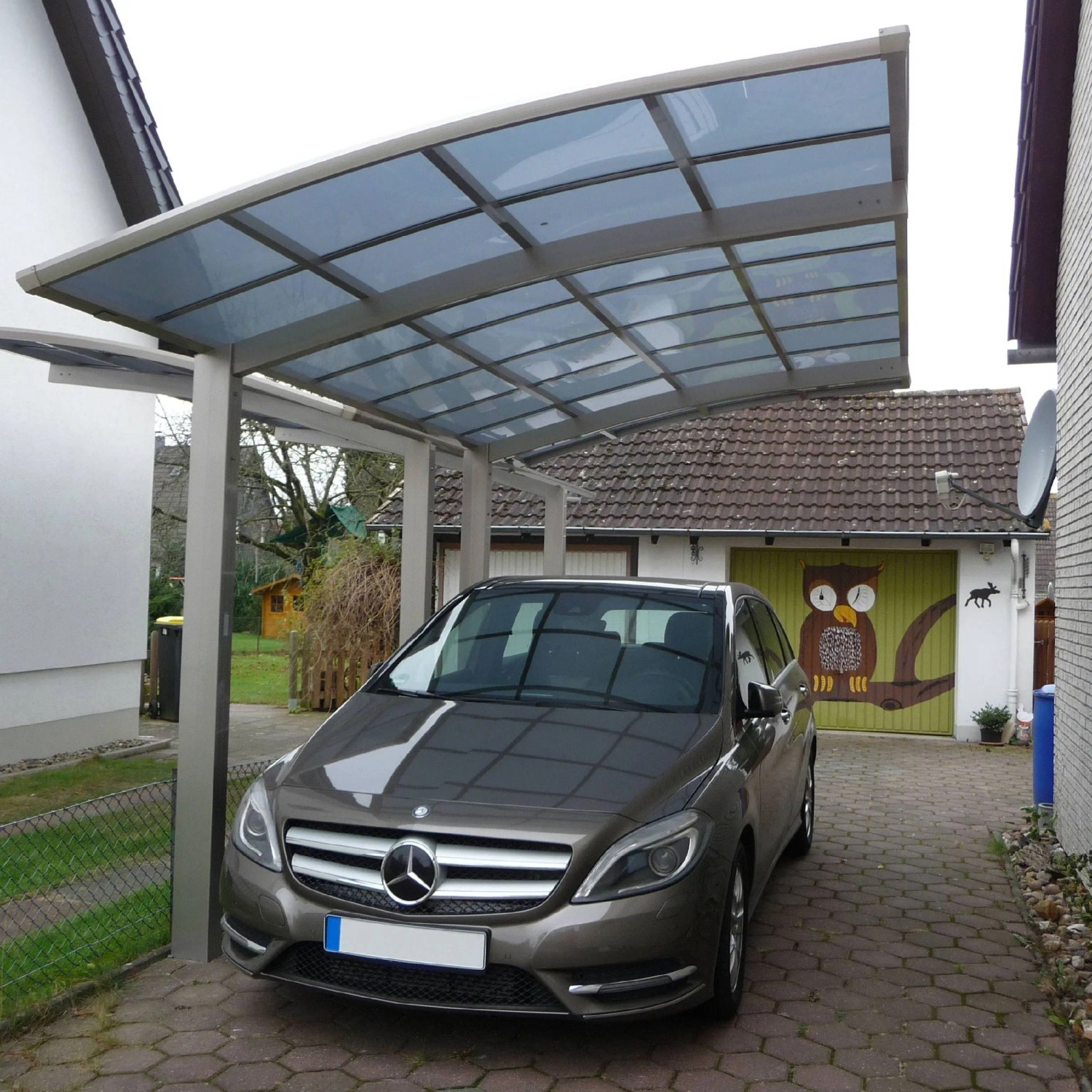 Ximax Alu Carport Portoforte Typ 80 Edelstahl-Look XL 301x495 cm Sonderfertigung_5