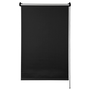 Gardinia EasyFix Thermo Rollo, 75x150 cm, schwarz, zur einfachen Montage ohne Bohren.