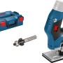 Bosch Professional GKF 12V-8 Akku-Kantenfräse mit L-Boxx, Fräser und ohne Akku.