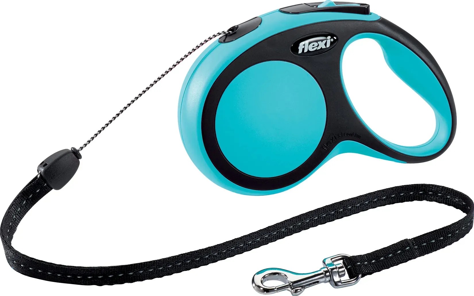 Flexi New Comfort M Hundeleine - 8m Seil In Blau Für Hunde Bis 20kg