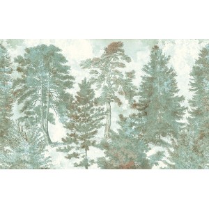 Komar Fototapete Pale Panoramic mit Waldmotiv, 400x250 cm.