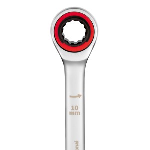Bosch Professional Ratschenschlüssel, 10 mm Detailaufnahme.