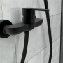 Schütte Duscharmatur Denver, schwarz matt, Wandmontage. Einhebelmischer für Dusche.