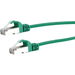 Grünes Schwaiger CAT 6 Netzwerkkabel, 2,5 m, mit RJ45 Stecker für Computer & Multimedia.
