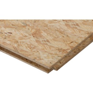 OSB-3 Verlegeplatte mit Nut und Feder, geschliffen, 205x62,5x1,2 cm. Ideal für Innenausbau und Möbelbau.