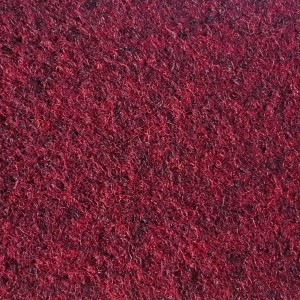 Roter Nadelfilz Teppichboden Invita als Meterware, Detailansicht.
