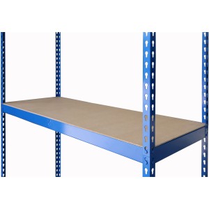 Atrox Reifenregal mit 3 Böden aus Stahl und MDF, blau, für Werkstatt & Garage.