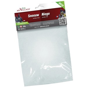 My Village Schnee Extra Fein, 50g Packung für Weihnachtsdeko.