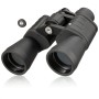 Schwarzes Bresser Hunter 16x50 Fernglas mit hoher Vergrößerung.