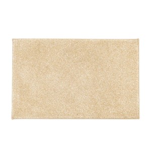 Floordirekt Badematte Nasa Waschbar Verstärkte Kanten Beige 50 x 80 cm