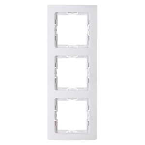 Kopp Abdeckrahmen 3-fach Paris Arktisweiß für Schalter und Steckdosen.