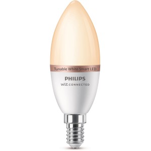 Philips Smart LED-Lampe E14, Kerzenform, Tunable White, 40W, Einzelpack.