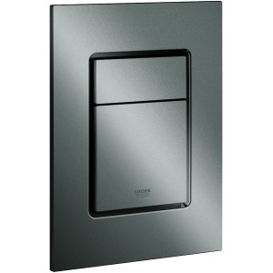 Grohe Skate Cosmopolitan S WC-Drückerplatte in Hard Graphite für 2-Mengen-Spülung.