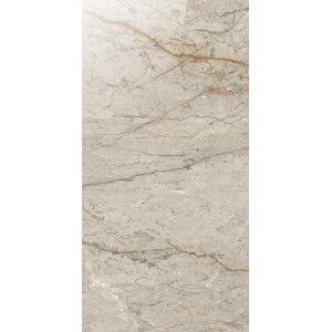 Bodenfliese Eleganza Grau, 60x30 cm, Feinsteinzeug mit Marmoroptik und polierter Oberfläche.
