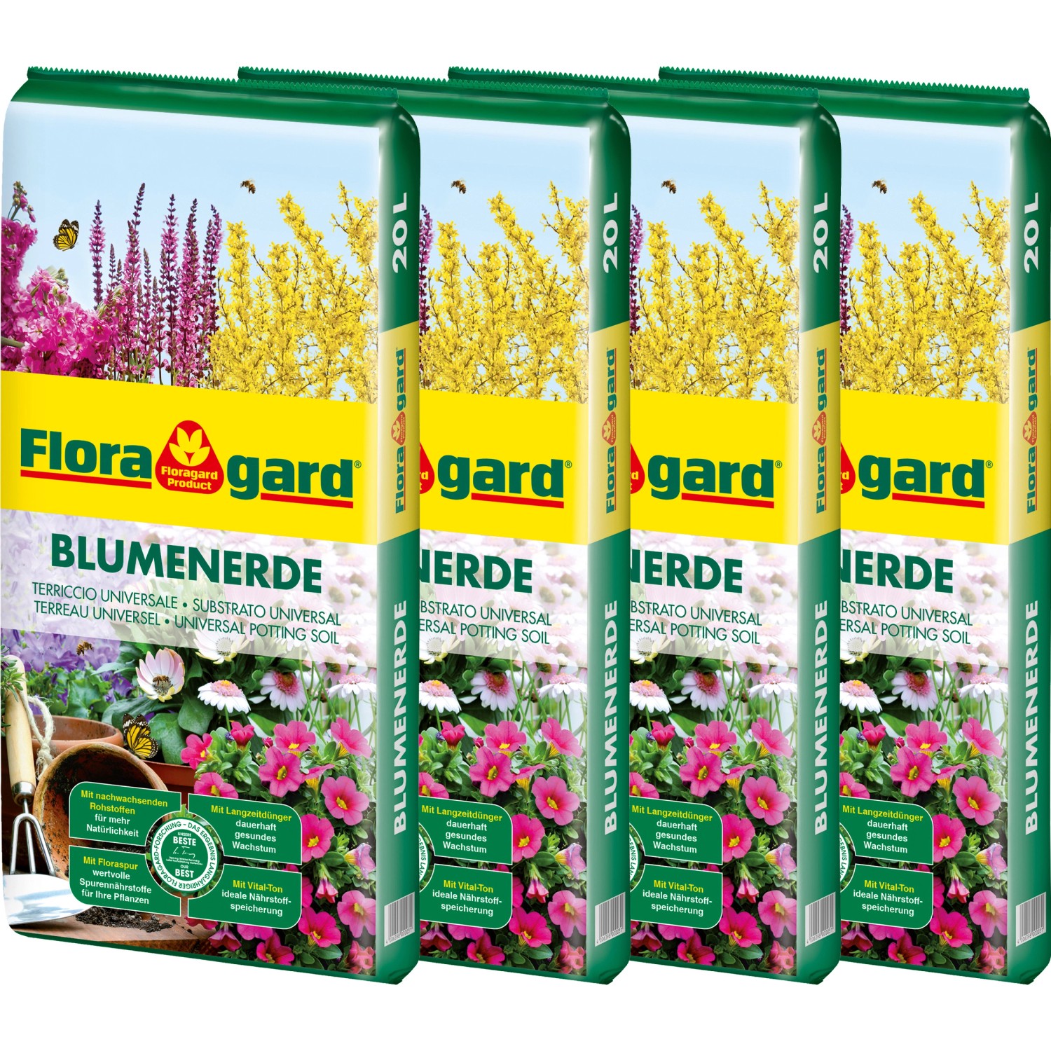 Floragard Blumenerde 4 x 20 l kaufen bei OBI