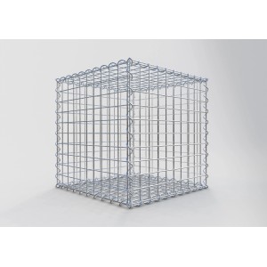 Gabiona Gabionenkorb, 50x50x50 cm, Maschenweite 5x5 cm, Drahtkorb für Einfassungen und Mauersysteme.