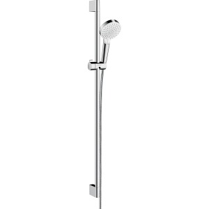 Hansgrohe Crometta Vario Brauseset mit Brausestange, 90 cm, Weiß/Chrom.