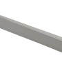 Graues, glänzendes Winkelprofil aus PVC, 8x23 mm, Länge 2500 mm, für Fliesenkanten.