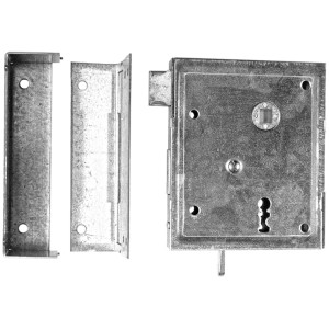 Universal Kastenschloss Buntbart mit Falle und Zubehör für Türschlösser.
