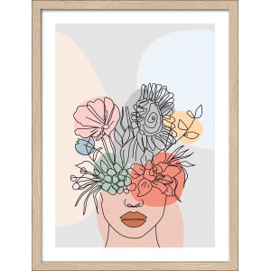 Pro Art Bild Framed Art Flowers On The Face V 40 cm x 30 cm