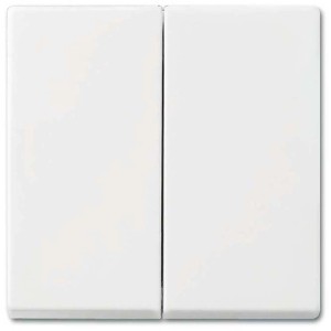 Busch-Jaeger Schalterwippe Balance SI Alpinweiß, Detailansicht.