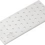 Rechteckiger, verzinkter Flachverbinder 240x100 mm mit Lochmuster für Möbelbefestigung.