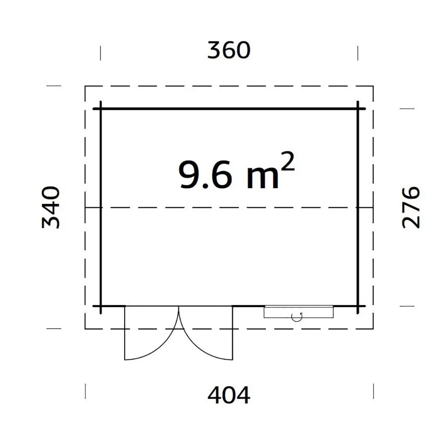 Palmako Gartenhaus Iris 360 x 276 cm Lackiert Grau-Anthrazit FSC®_6