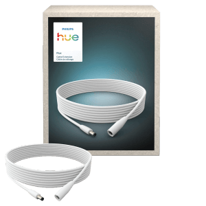 Philips Hue Verlängerungskabel Flux, 5 m, weiß, für LED-Streifen. Zubehör für Hue Leuchten.
