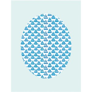 Komar Wandbild Shelly Aqua 40 x 50 cm